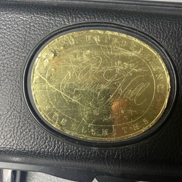 Vintage CHAS D BRIDDELL Carvel Hall Stainless Steel Carving Knife Fork Set MCM - Picture 6 of 8